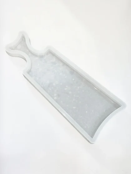 Royalchessset Fishtail Charcuterie Board Silicone Mold Platinum Cure Resin Serving Tray 17.6x6.25x1 inch