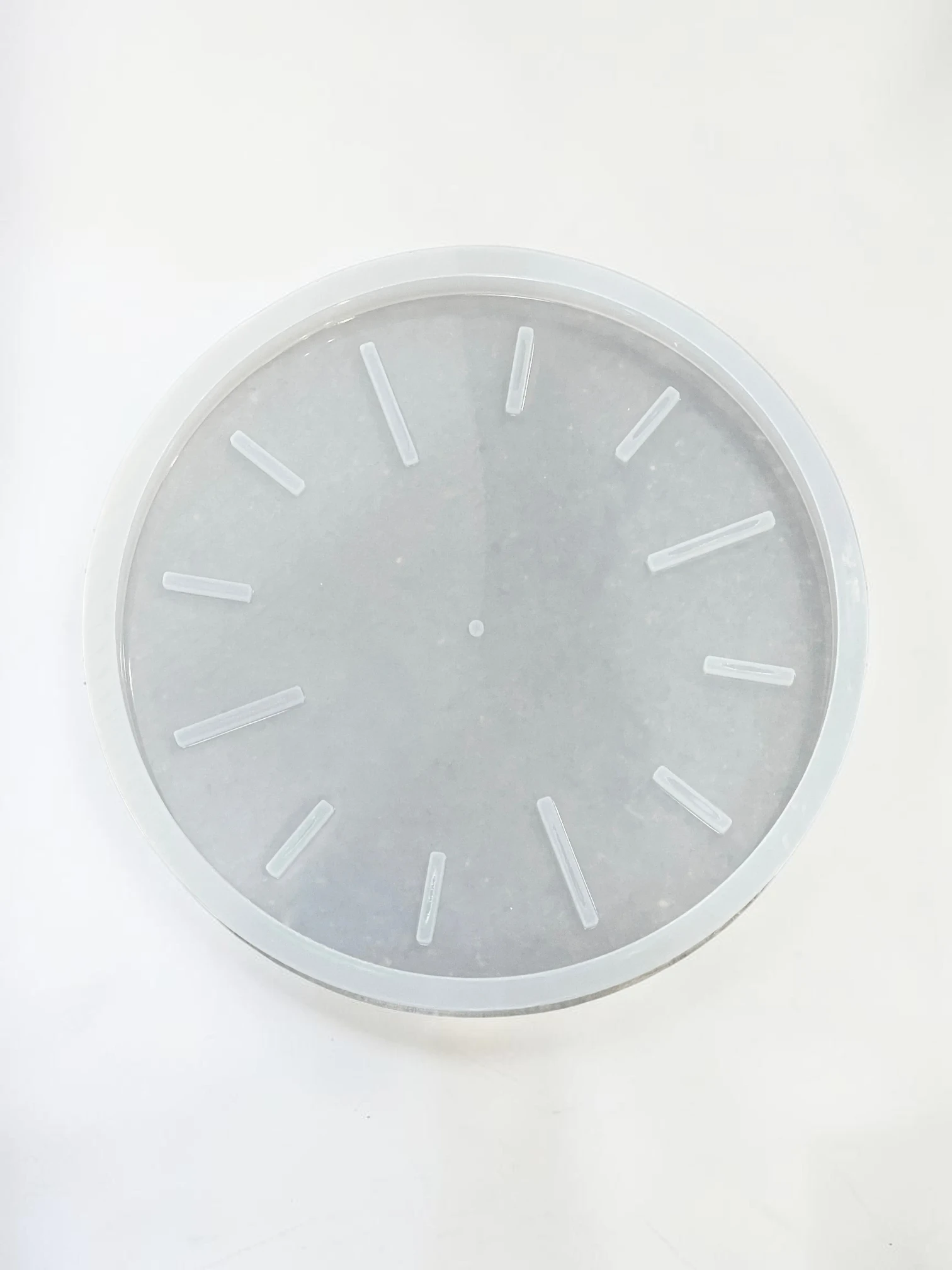 Royalchessset Clock Silicone Mold for Epoxy Resin Round Casting Mold 12-Inch