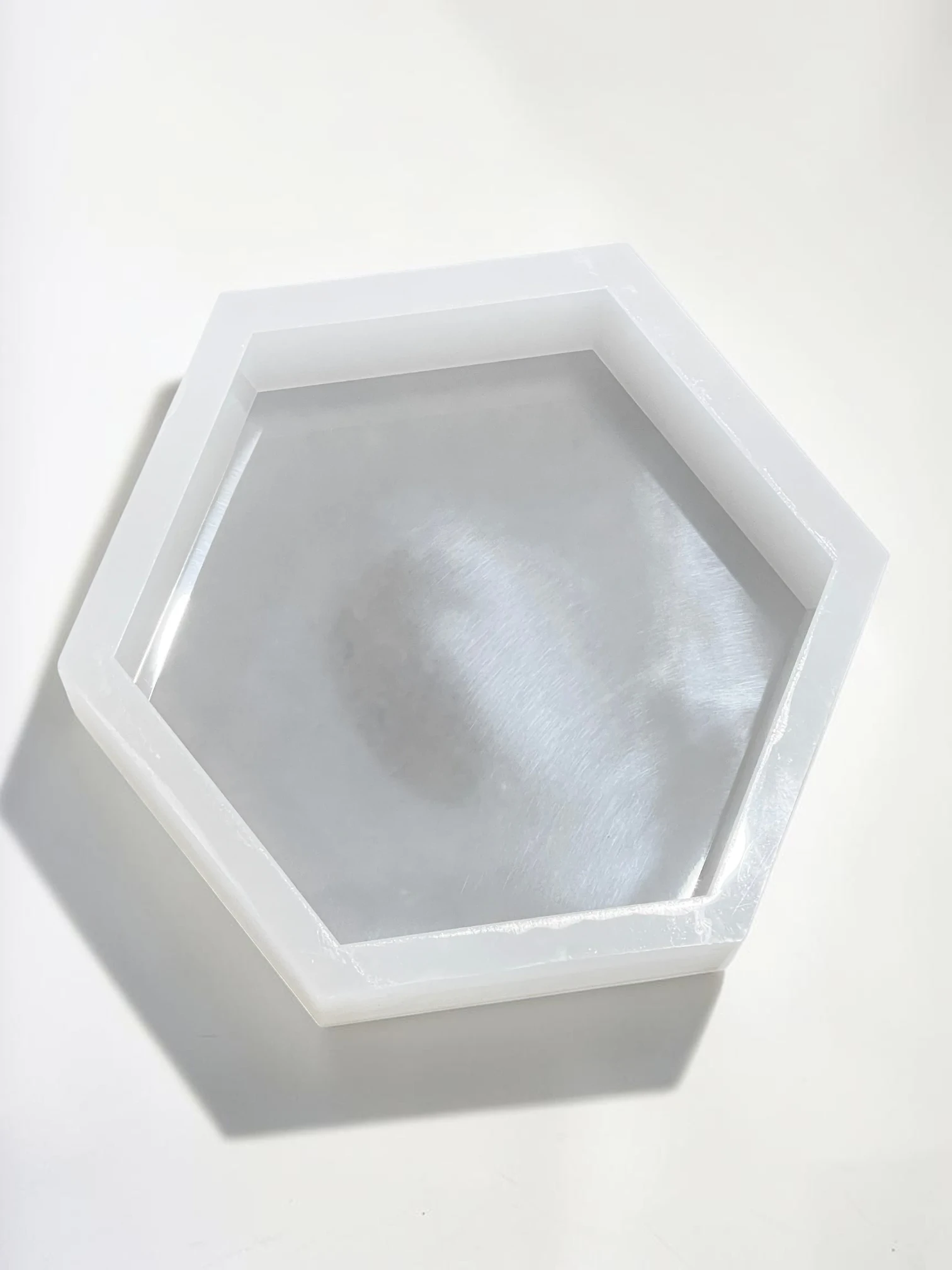 Royalchessset Hexagon Epoxy Resin Mold Deep Casting Silicone Mold 11.5x10x3.1"