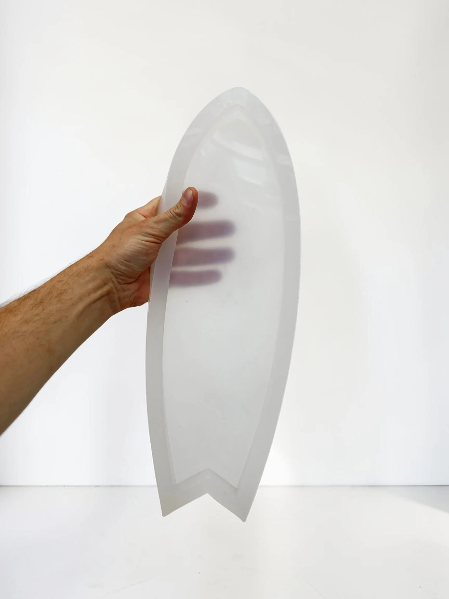 Royalchessset Fishtail Surfboard Silicone Mold Epoxy Resin Small 16x5x1 Inch Platinum Cure - Image 3