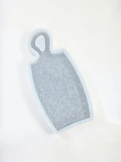 Royalchessset Cheese Board Silicone Mold Flared Organic Platinum Cure 12.0x5.5x0.75 inch