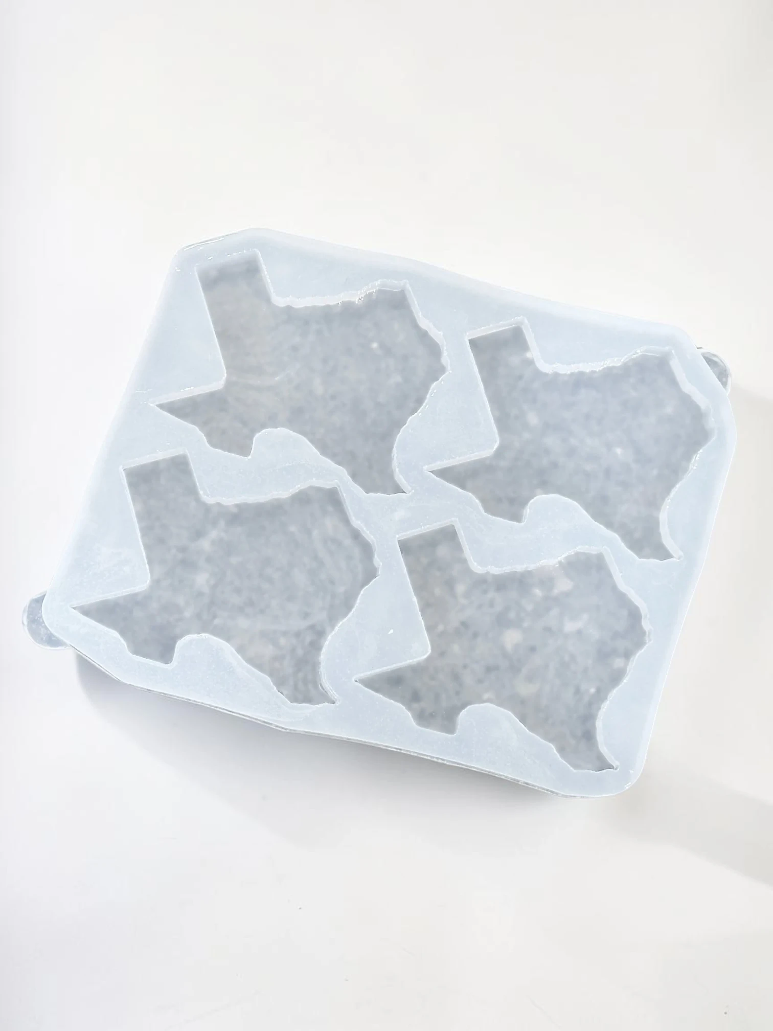 Royalchessset Texas State Coaster Mold Silicone 4-Cavity Resin Casting Tray 5.0x4.7x0.5 inch - Image 2