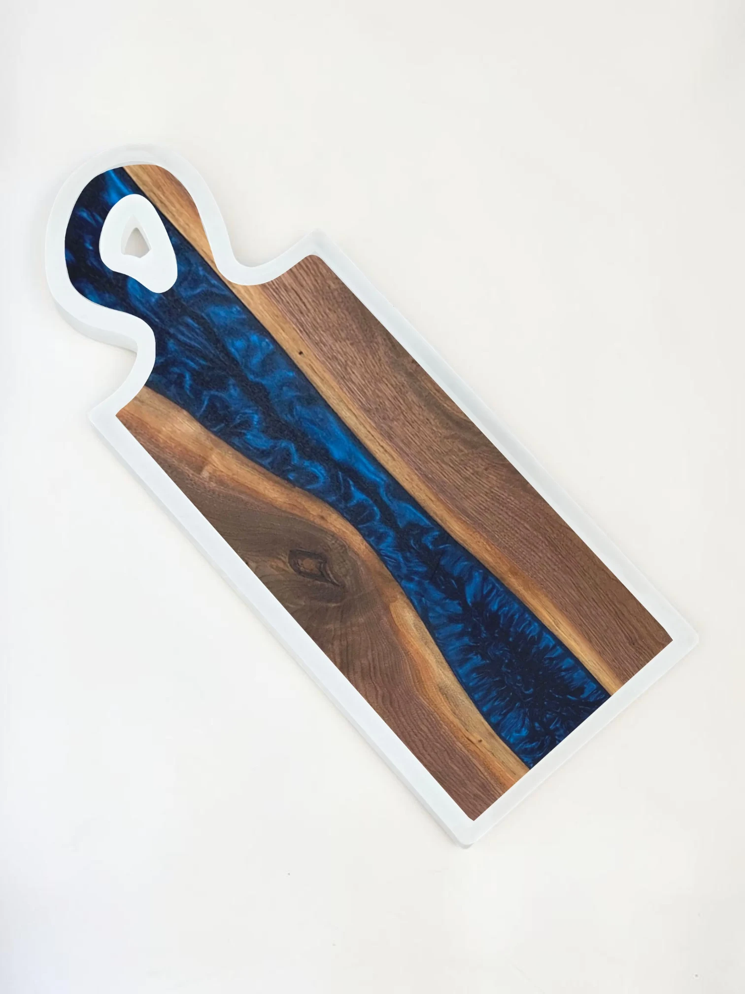 Royalchessset Charcuterie Board Silicone Mold Organic Handle Resin Casting 18x6.5x1 Inch - Image 2