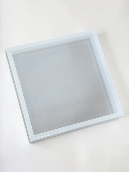 Royalchessset Square Silicone Mold for Epoxy Resin Platinum Cure 12x12x2 Inch
