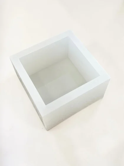 Royalchessset Silicone Mold for Epoxy Resin Square Block Casting Professional Grade Platinum Cure 6x6x4 Inch