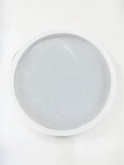 Royalchessset Round Silicone Mold for Epoxy Resin Platinum Cure Casting 10x1 Inch