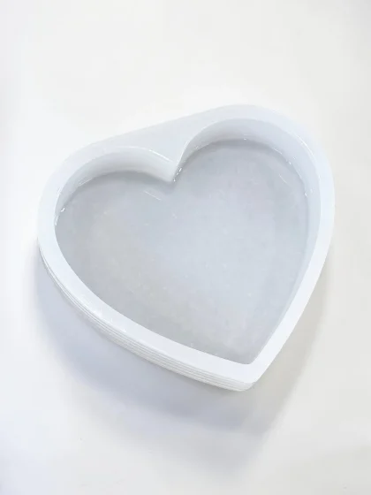 Royalchessset Heart Silicone Mold Epoxy Resin Deep Casting 10x9x1.75 Inch
