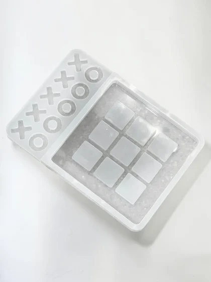 Royalchessset Tic Tac Toe Resin Mold Silicone Extra Large 9.5x9.5 Inch