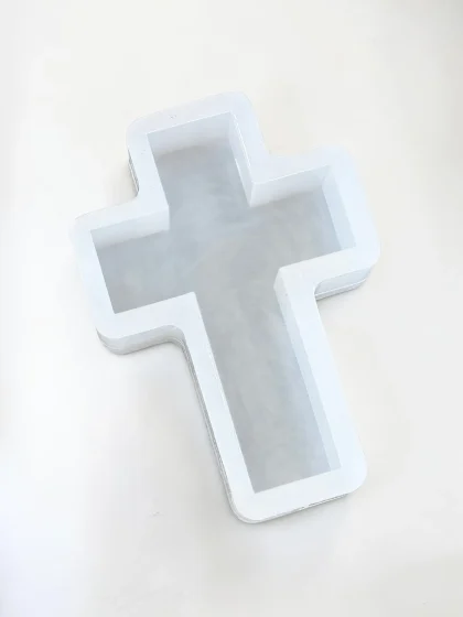 Royalchessset Cross Silicone Mold Epoxy Resin Casting 12x8x2.75 Inch