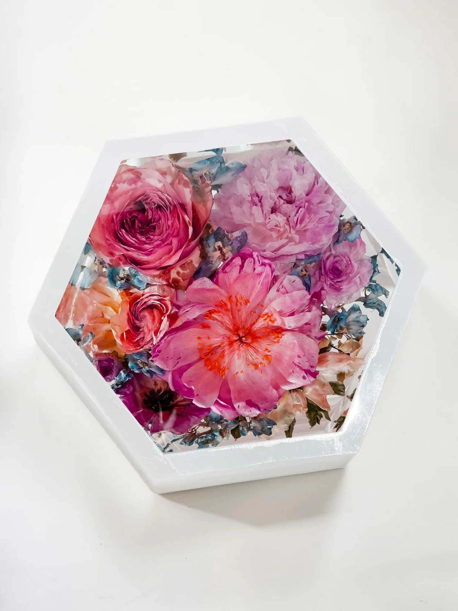 Royalchessset Hexagon Epoxy Resin Mold Deep Casting Silicone Mold 11.5x10x3.1" - Image 2