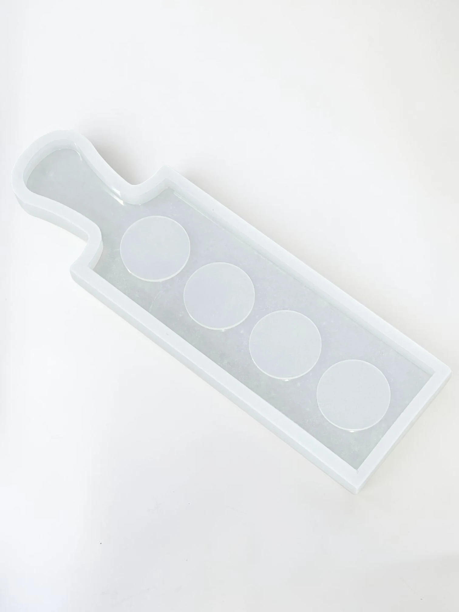 Royalchessset Beer & Wine Flight Board Mold Resin Serving Tray Silicone Mold 20x5.5x1 Inch