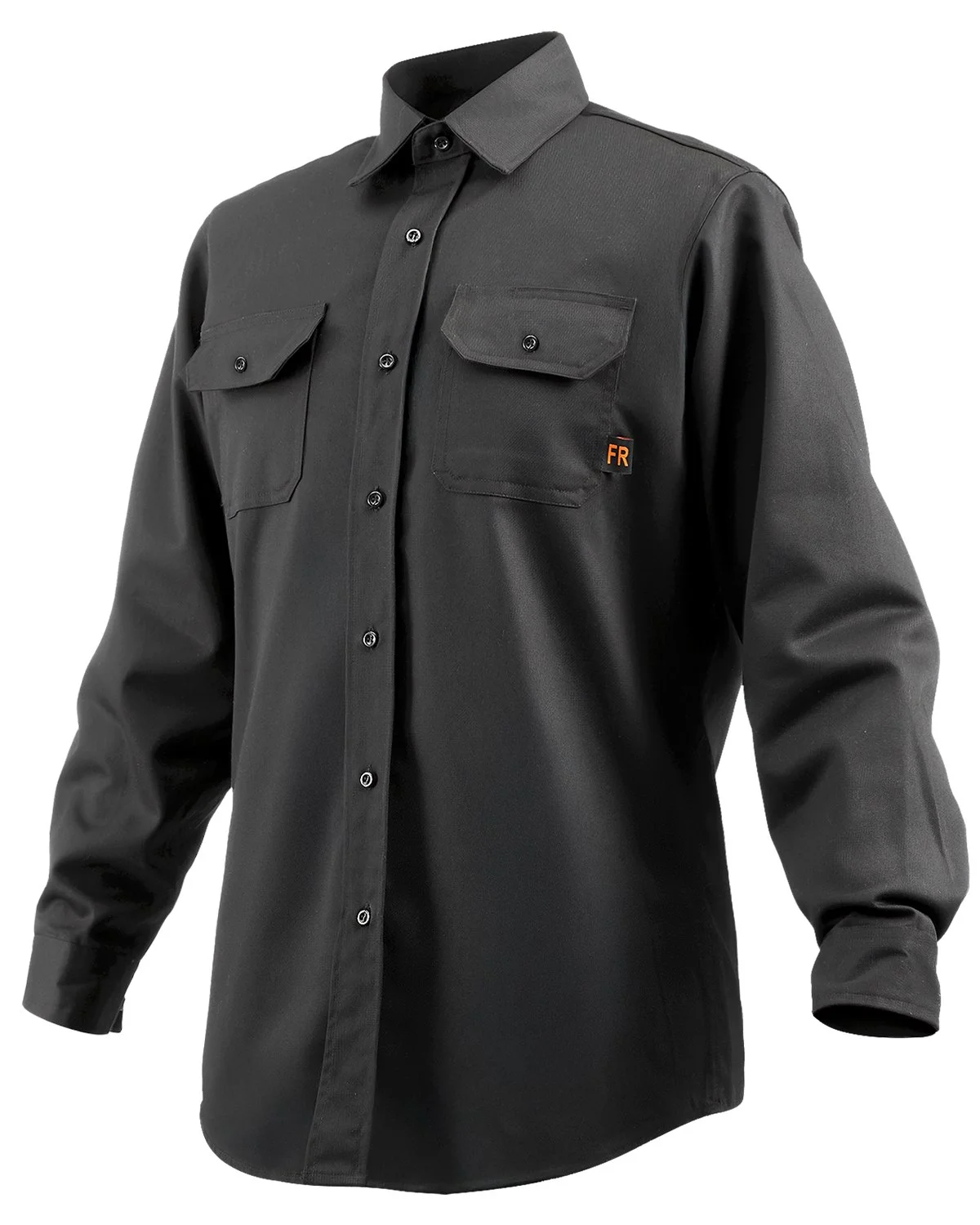 Flame Resistant Welding Jacket, 7oz. FR Shirts for Men, Machine Washable Cotton Heat-Resistant Welding Shirt, Meets ATPV 9.2 Cal/cm² Arc Rating - L Size