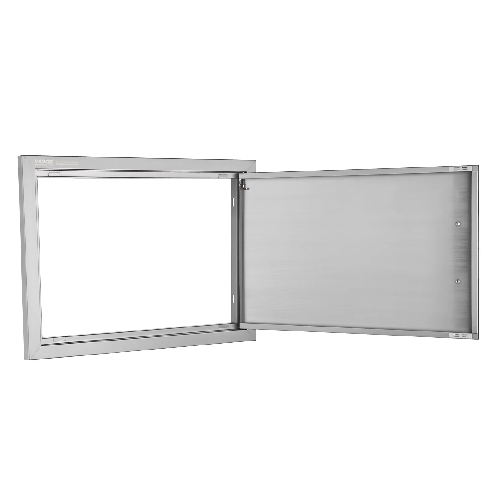 BBQ Access Door, 24W x 17H Inch Single Outdoor Kitchen Door, Stainless Steel Flush Mount Door, Wall Vertical Door with Handle, for BBQ Island, Grilling Station, Outside Cabinet - Image 6