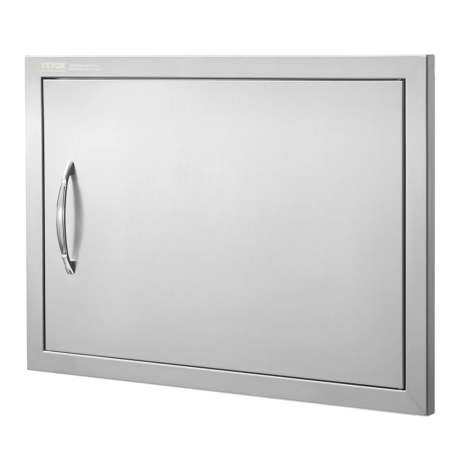BBQ Access Door, 24W x 17H Inch Single Outdoor Kitchen Door, Stainless Steel Flush Mount Door, Wall Vertical Door with Handle, for BBQ Island, Grilling Station, Outside Cabinet - Image 5