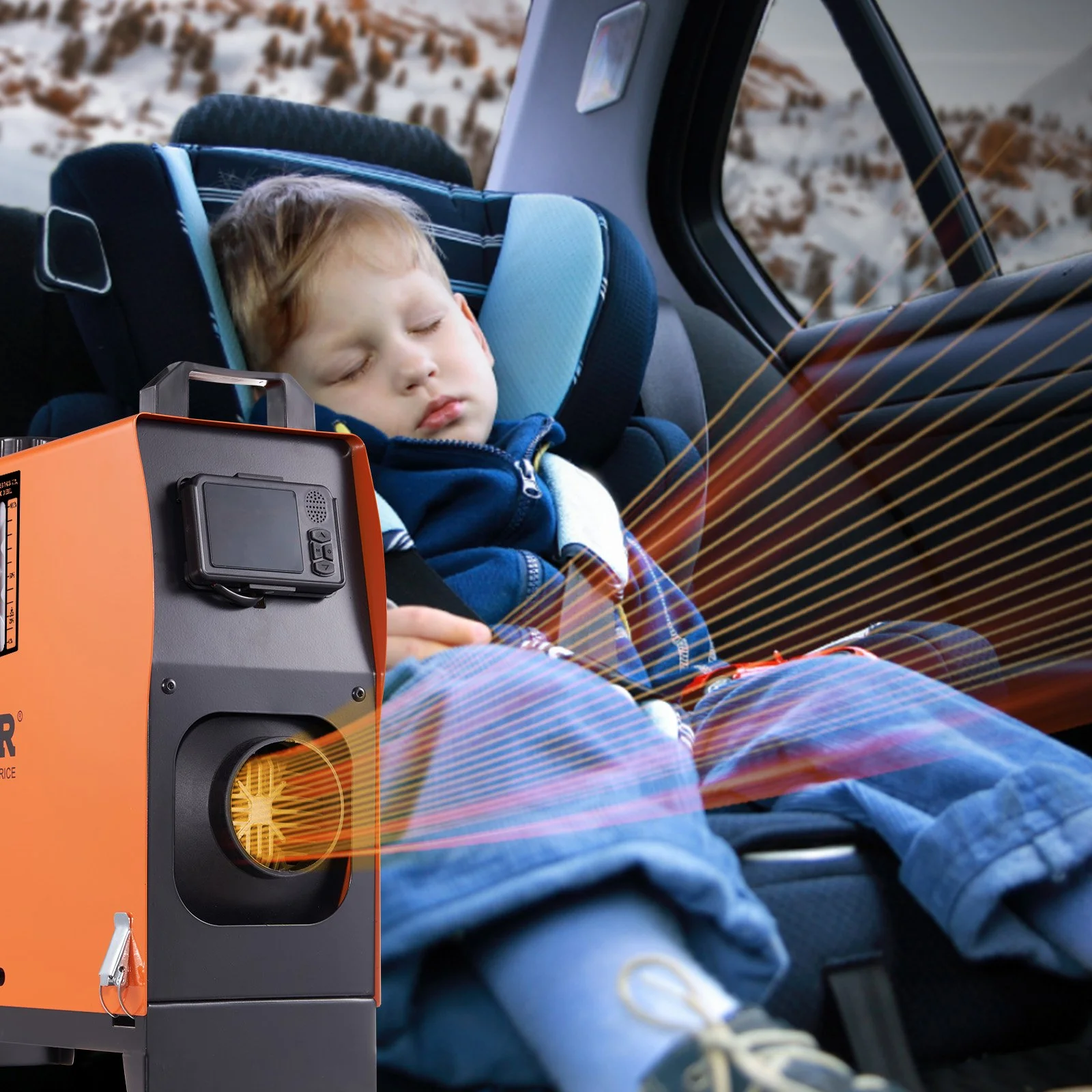 5 KW Diesel Air Heater, Bluetooth App Control All-on-one Diesel Heater with Automatic Altitude Adjustment, Remote Control and LCD, Portable Parking Heater for RV Trailer Camper Van Boat - Image 10