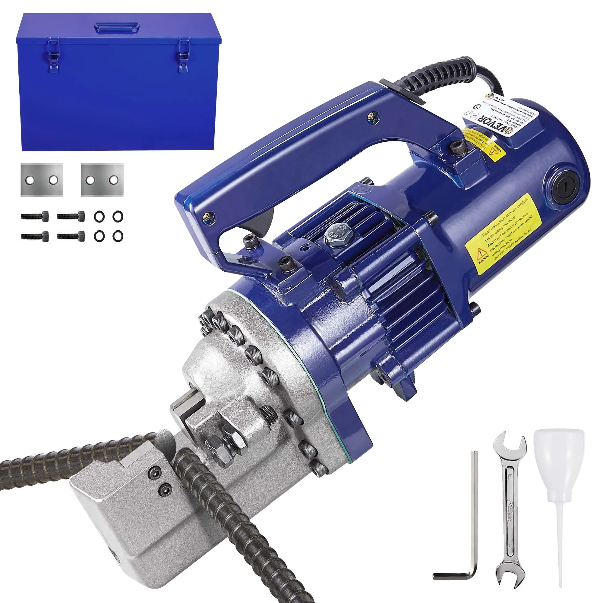 Electric Rebar Cutter, 1350W Portable Electric Hydraulic Rebar Cutter, Cutting up to  7/8 Inch #7 4-22mm Rebar within 4.5 Seconds,110V,with Easy to Carry Stainless Box
