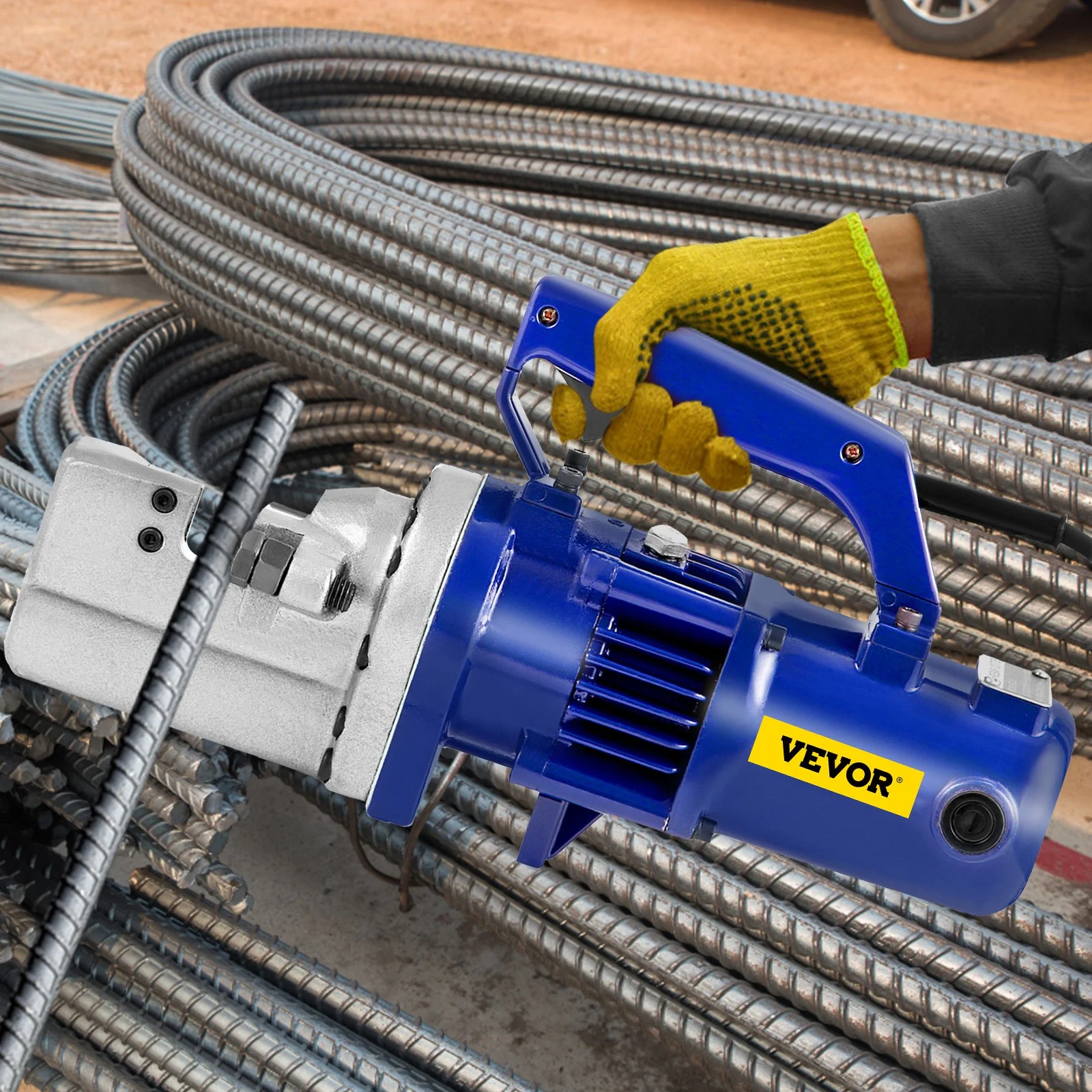 Electric Rebar Cutter, 1350W Portable Electric Hydraulic Rebar Cutter, Cutting up to 7/8 Inch #7 4-22mm Rebar within 4.5 Seconds,110V,with Easy to Carry Stainless Box - Image 7