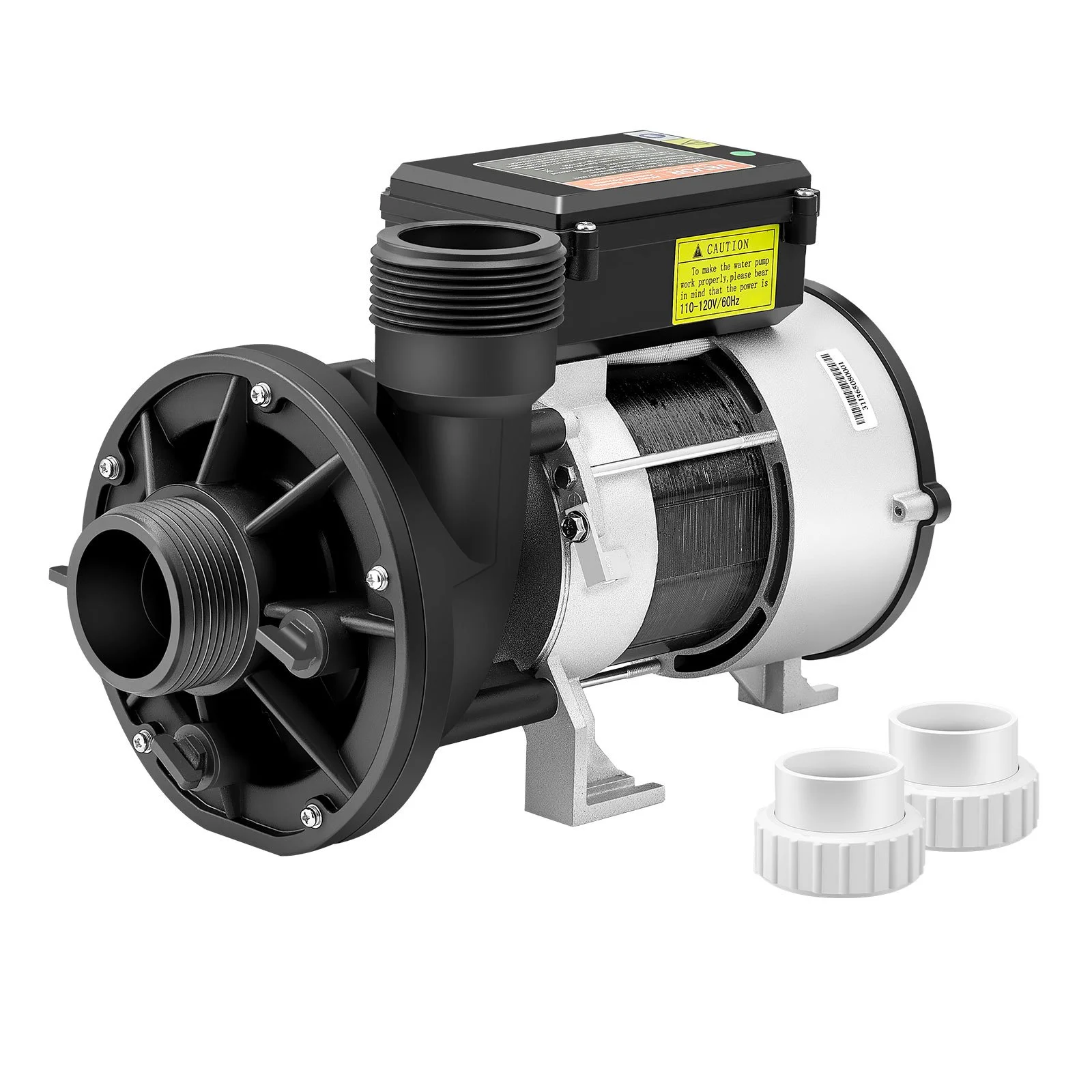 SPA Pump, 1.5 HP, 110V Hot Tub Bathtub Circulation Pump with 1.5-Inch Port, 107.5 GPM Max Flow Rate, 54.13 ft/16.5 m Max Head Lift, 110-120V 60Hz, for Gecko #34-402-5002, Watkins #1431501-03