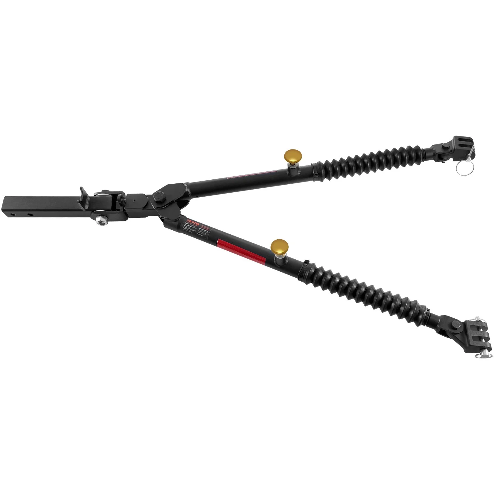 Tow Bar, 10000 lbs Towing Capacity with Ropes, Powder-Coating Alloy Steel Bumper-Mounted Universal Towing Bar with Max 52 inches Telescopic Rod, Fits 2-inch Connector, for RV Car Trailer Truck - Image 9