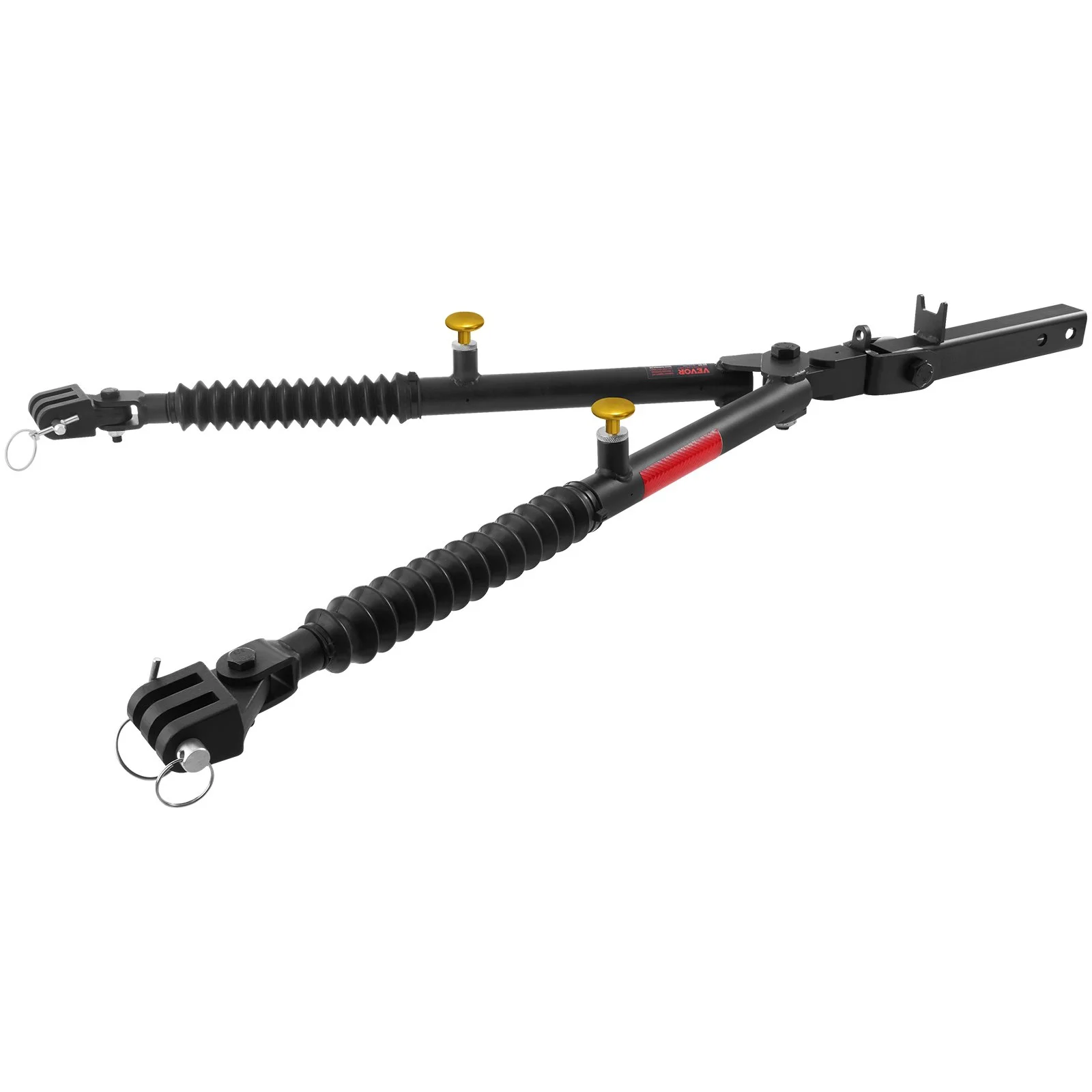 Tow Bar, 10000 lbs Towing Capacity with Ropes, Powder-Coating Alloy Steel Bumper-Mounted Universal Towing Bar with Max 52 inches Telescopic Rod, Fits 2-inch Connector, for RV Car Trailer Truck - Image 5