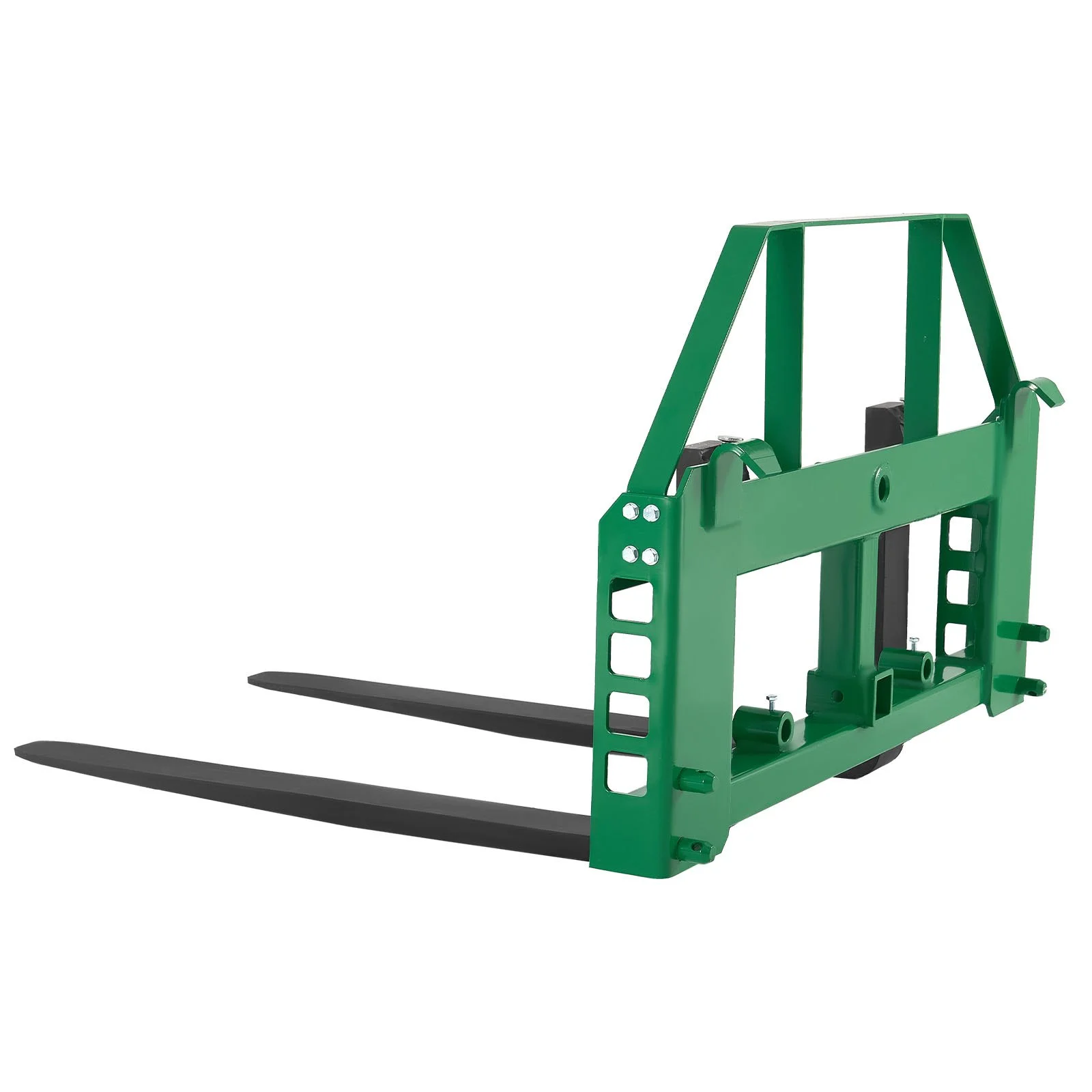 Pallet Fork Frame Attachment with 48-inch Skid Steer Forks for JD Tractors - Image 7