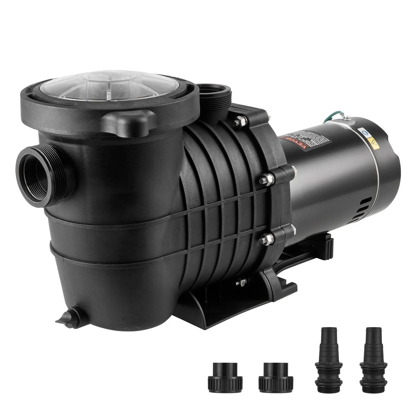 Above Ground Pool Pump, 1HP, 80 GPM Max. Flow Single Speed Swimming Pool Pump, 110V/240V 3450RPM 34.4ft Max. Head Pool Pump with Filter Basket, for Above Ground Pools Hot Tubs Spas