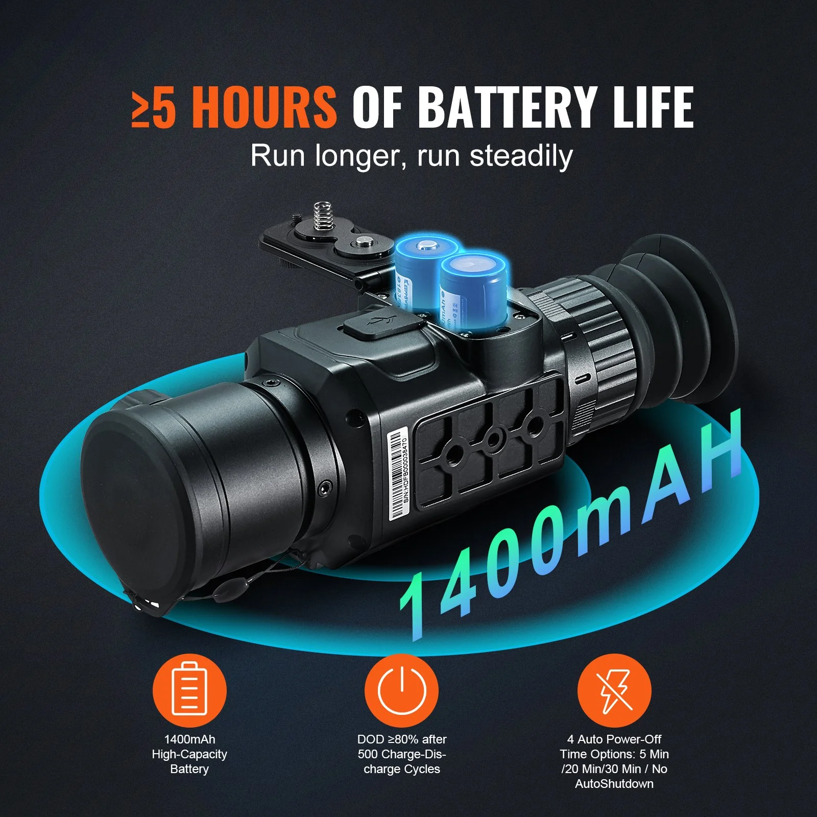 Thermal Imager Monocular Hunting Imaging Telescope 1X -8X Zoom 0.39" OLED Scrren - Image 4