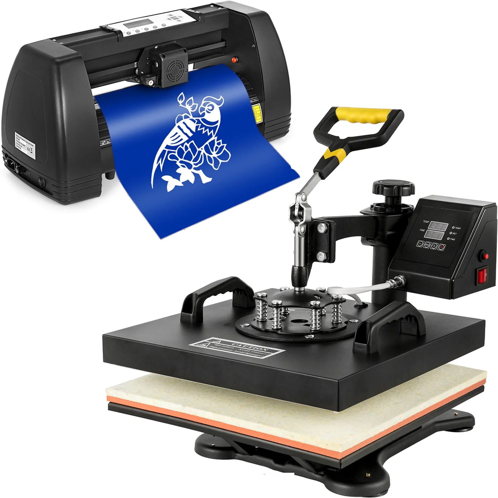 Digital Clamshell 15" X 15" (38 X 38cm) Heat Transfer Press + 14 Inch Vinyl Cutter Machine Kit Software - Image 9