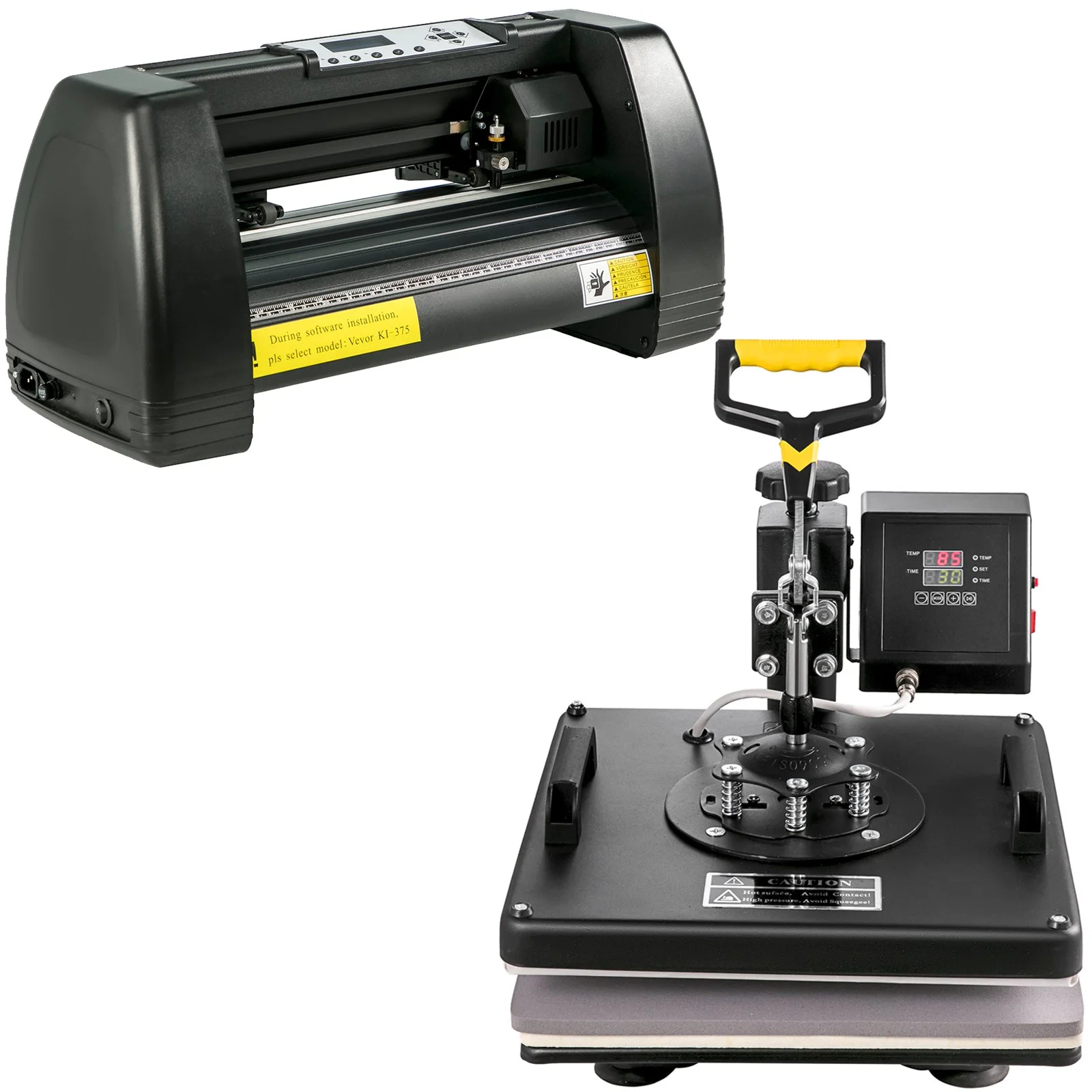 Digital Clamshell 15" X 15" (38 X 38cm) Heat Transfer Press + 14 Inch Vinyl Cutter Machine Kit Software - Image 12