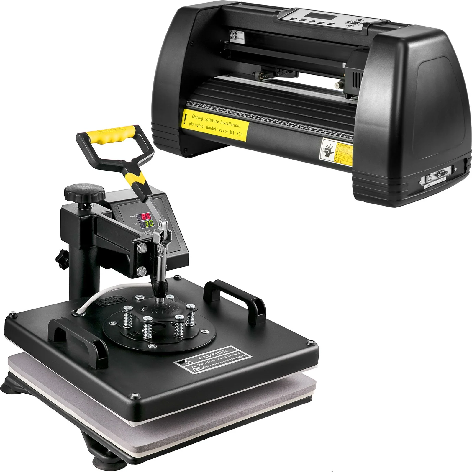 Digital Clamshell 15" X 15" (38 X 38cm) Heat Transfer Press + 14 Inch Vinyl Cutter Machine Kit Software - Image 11