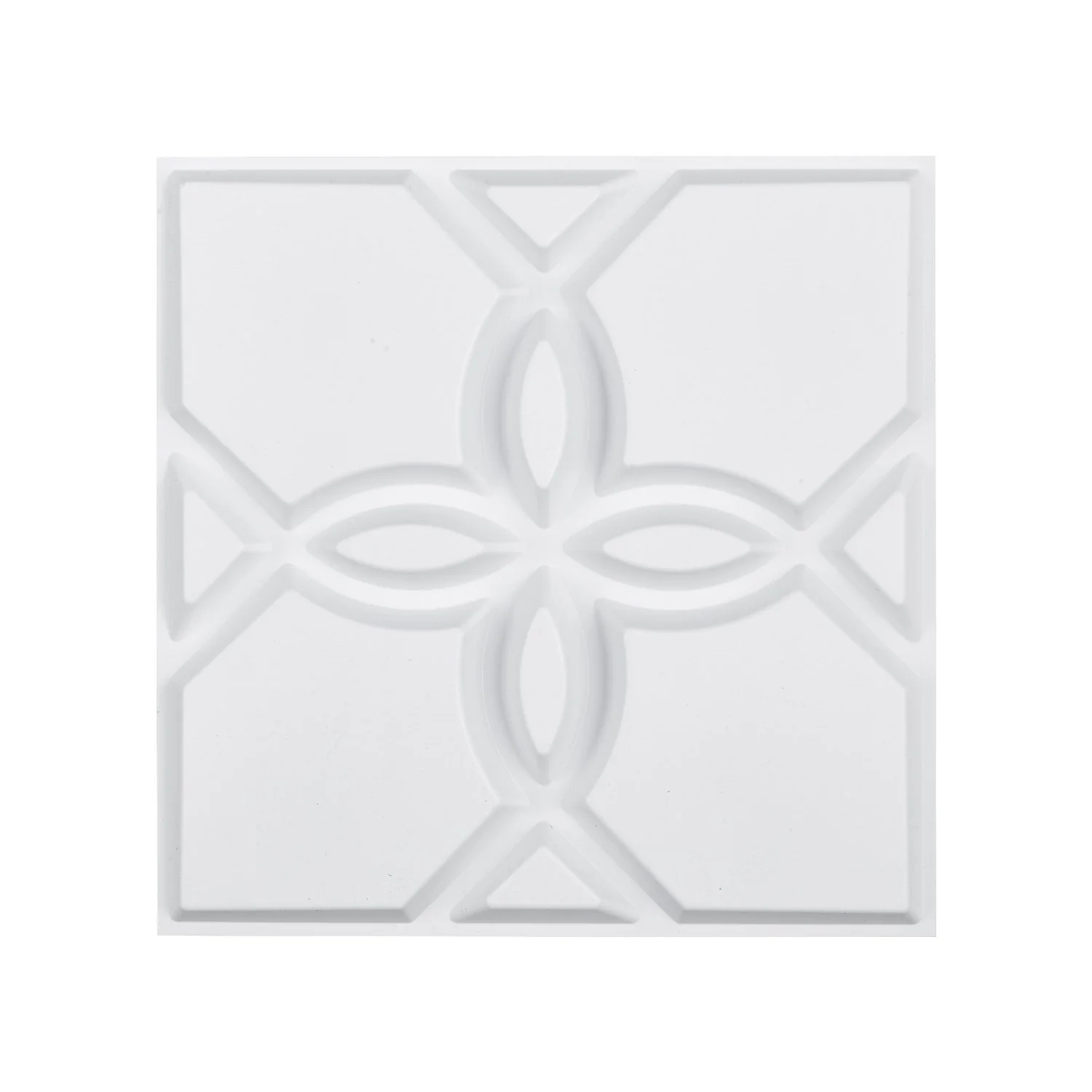 3D Wall Panels, 33-Pack 11.81 x 11.81 in PVC Modern Art Minimalist Floral Tiles, 32 Sq.Ft Coverage Accent Wall Panel, Interior Home Decor for Ceiling, Bedroom, Living & Gaming Room, Matte White