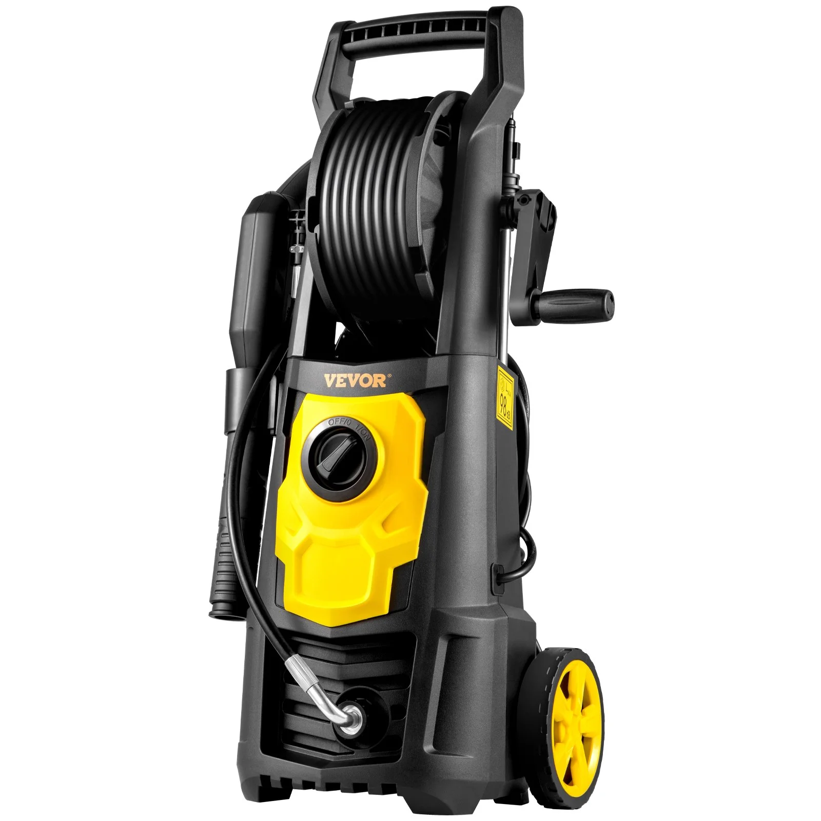 Electric Pressure Washer, 2000 PSI, Max 1.65 GPM Power Washer with 30 ft Hose & Reel, 5 Quick Connect Nozzles, Foam Cannon, Portable to Clean Patios, Cars, Fences, Driveways, ETL Listed - Image 6