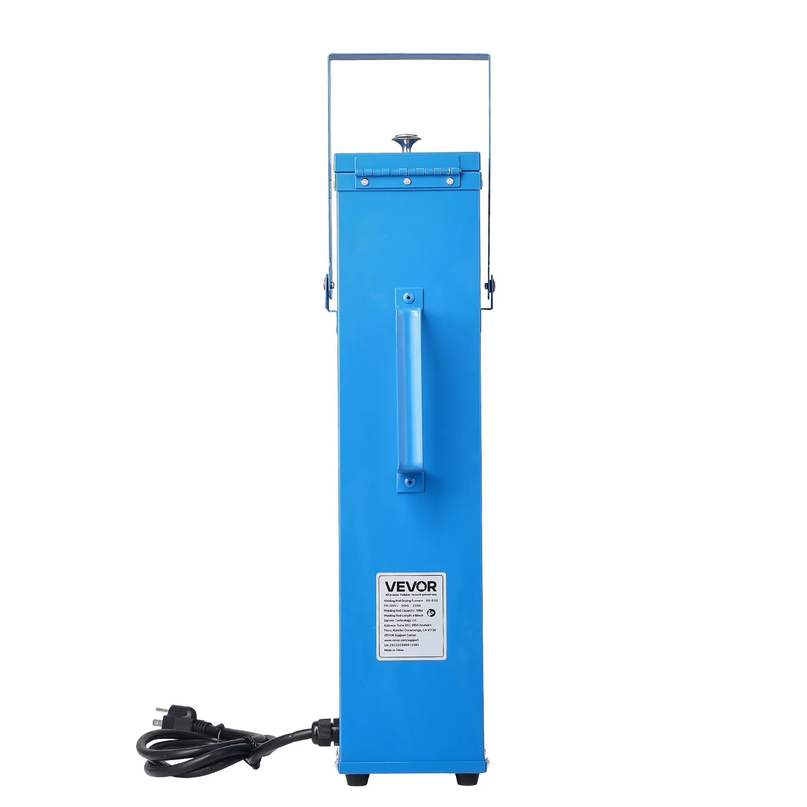 Portable Welding Rod Oven, 10LBS Capacity Electrodes Drying Oven 230W 120V, 300℉ Fast Heating Welding Rods Dryer for 18-inch Stick Electrodes - with Easy-to-Carry Handle & Safety Locking Latch - Image 4