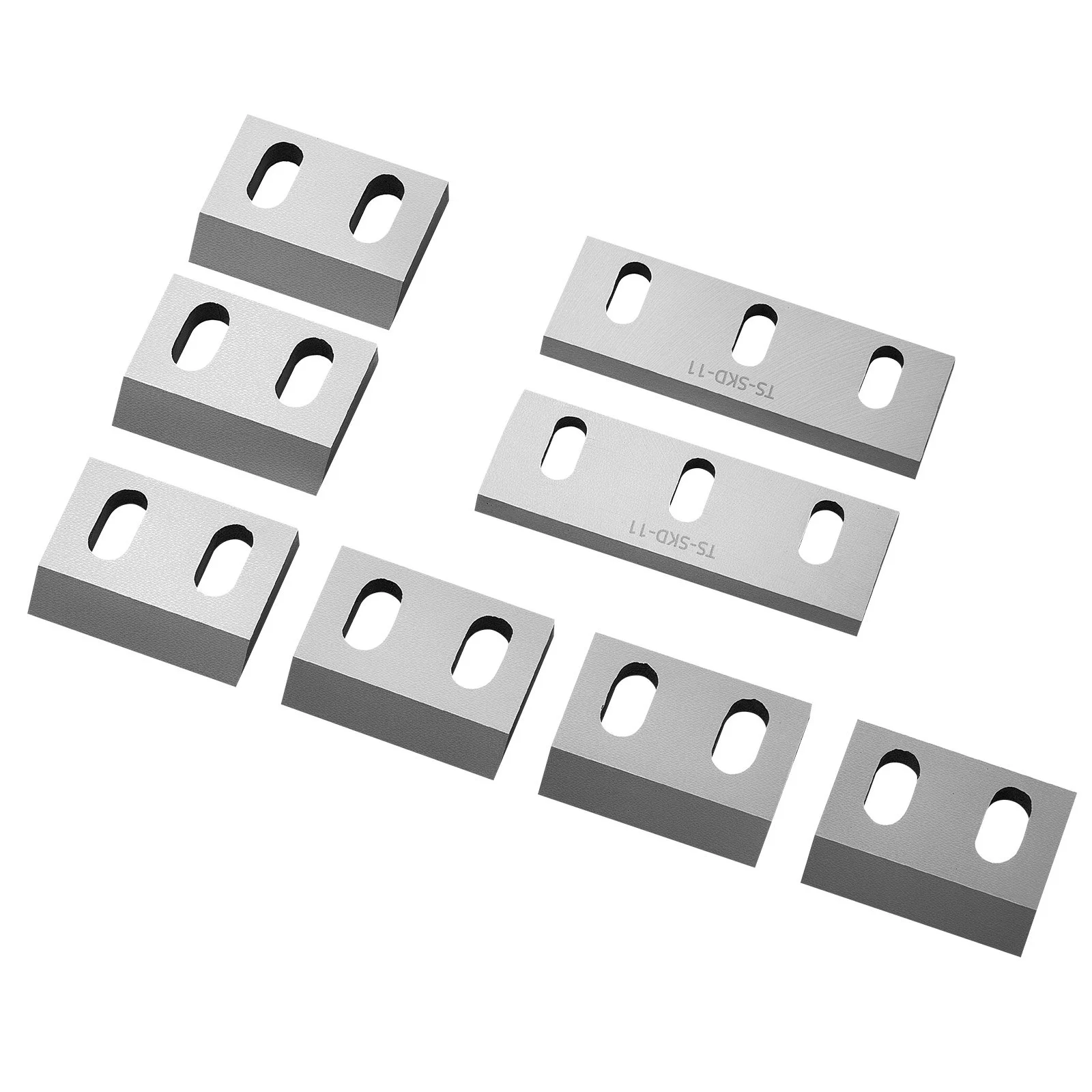 Shredder Blades, Alloy Steel Shredder Machine Blade Kit with 6 Rotating and 2 Fixed Blades, High-Hardness SKD-11 Blade, Compatible with Model 250 Plastic Grinder, for ABS, PP, PVC & Nylon