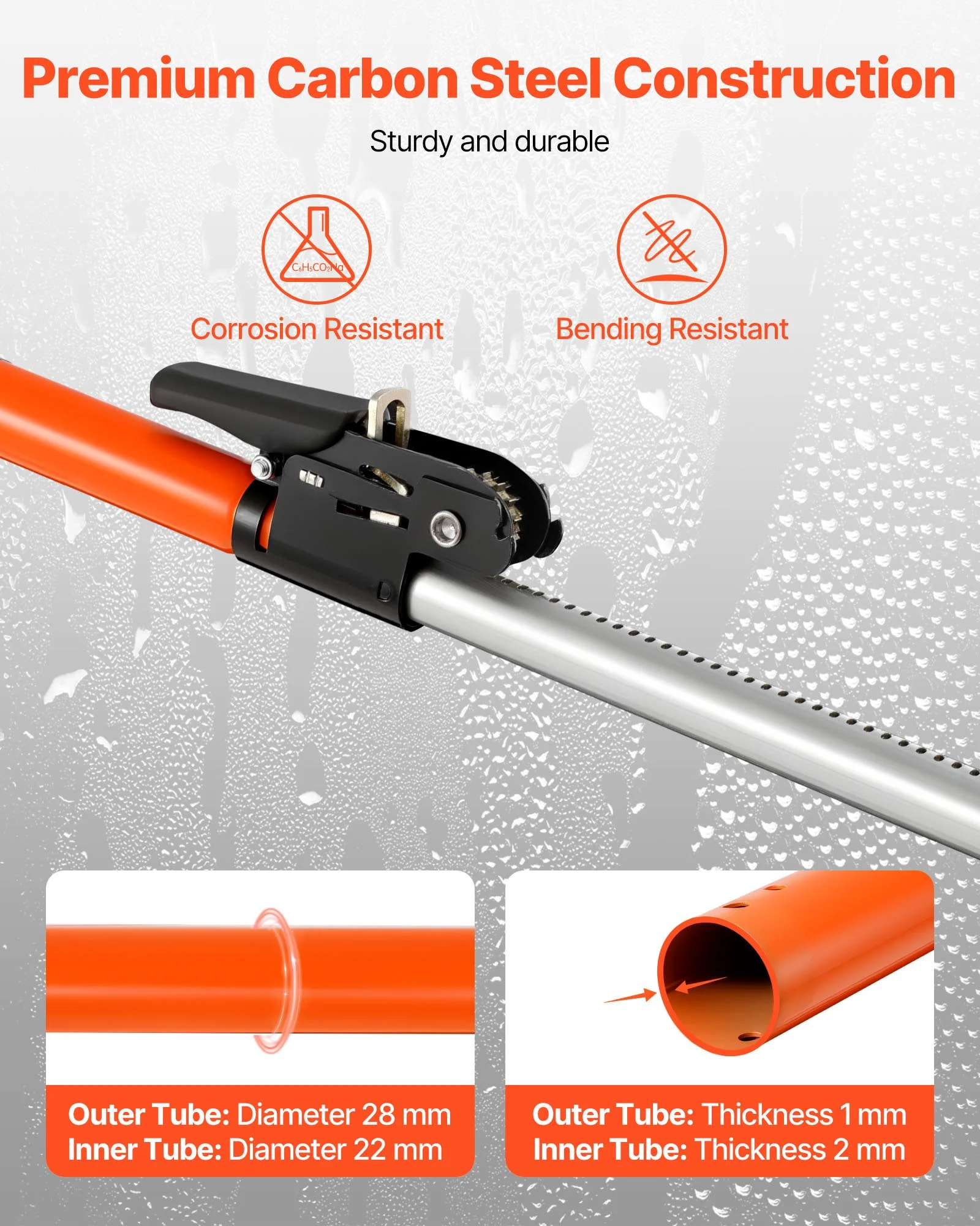 Cargo Bar, Cargo Bars Adjustable from 40" to 73", Heavy-duty Steel Cargos Stabilizer with Storage Net & Divider Bar, Telescoping Load Lock Bars for SUVs, Sedans - Image 3