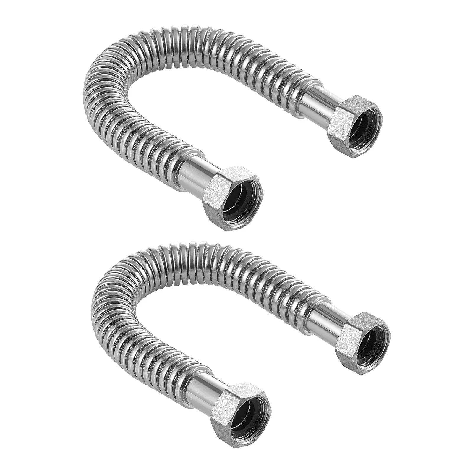 Water Heater Kit, 18 Inch Length Water Heater Flex Connector, Waters Heaters Installation Kit with 1" FIP x 1" FIP Inlet & Outlet Connection for Bathroom, Kitchen, Laundry Room, Boiler Room