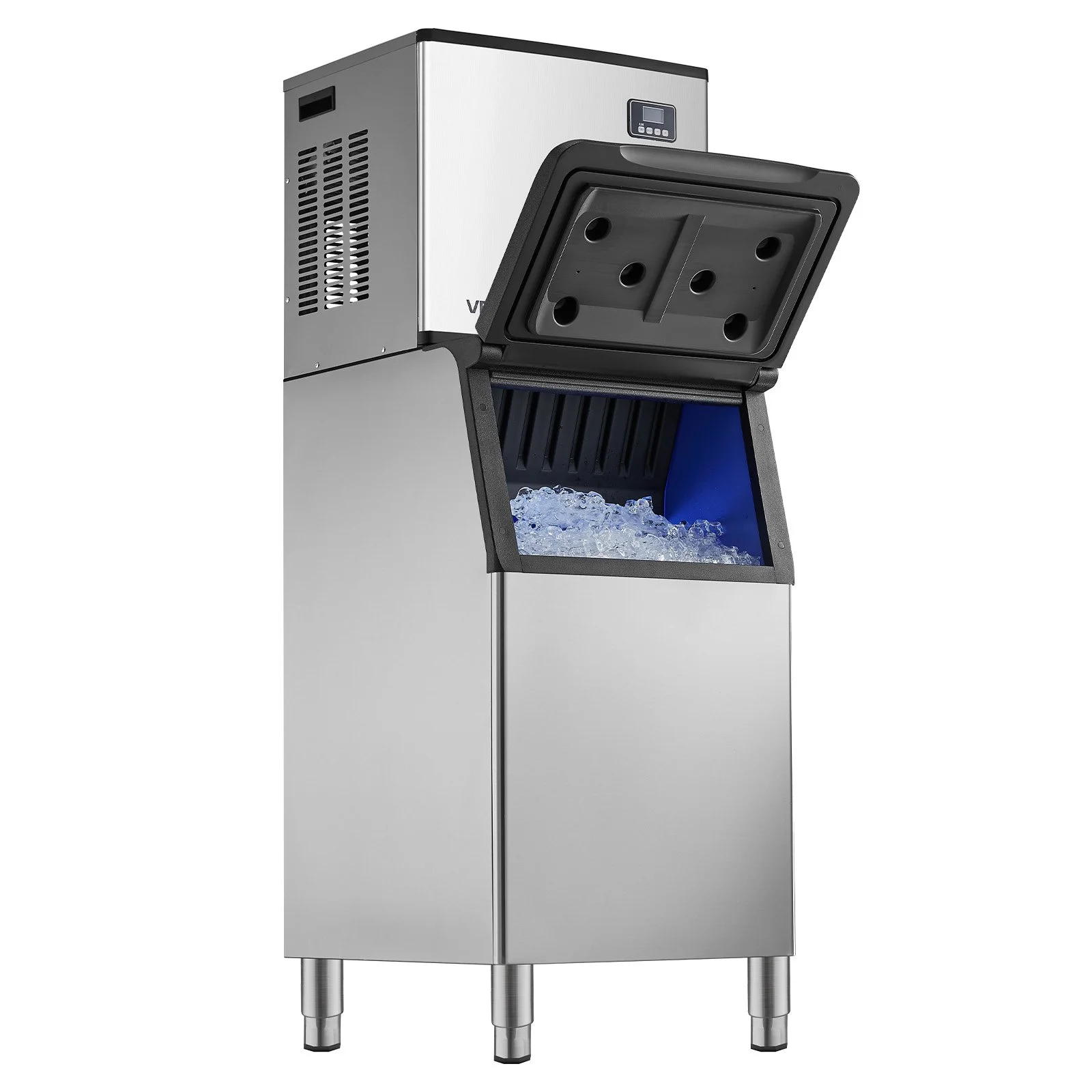 Commercial Ice Maker Machine, 550LBS/24H Ice-Making Machine with 300LBS Large Storage Bin, Auto Self-Cleaning Ice Maker with Touchscreen for Bar Cafe Restaurant Business Commercial - Image 5