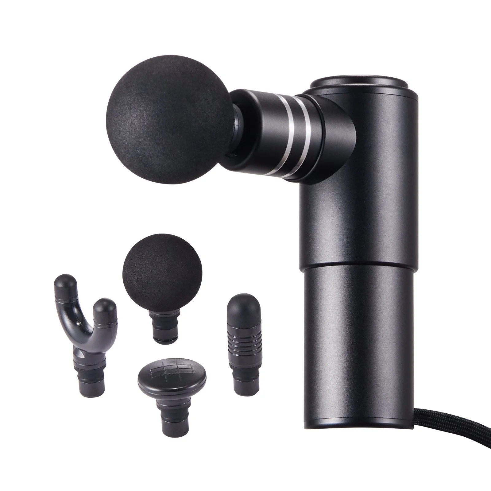 Massage Gun Deep Tissue, Percussion Mini Muscle Massage Gun for Athletes - with 4 Speed Levels & 4 Massage Heads, 12V 2500mAh Batteries, Handheld Massage Gun for Pain Relief, Muscle Relaxation