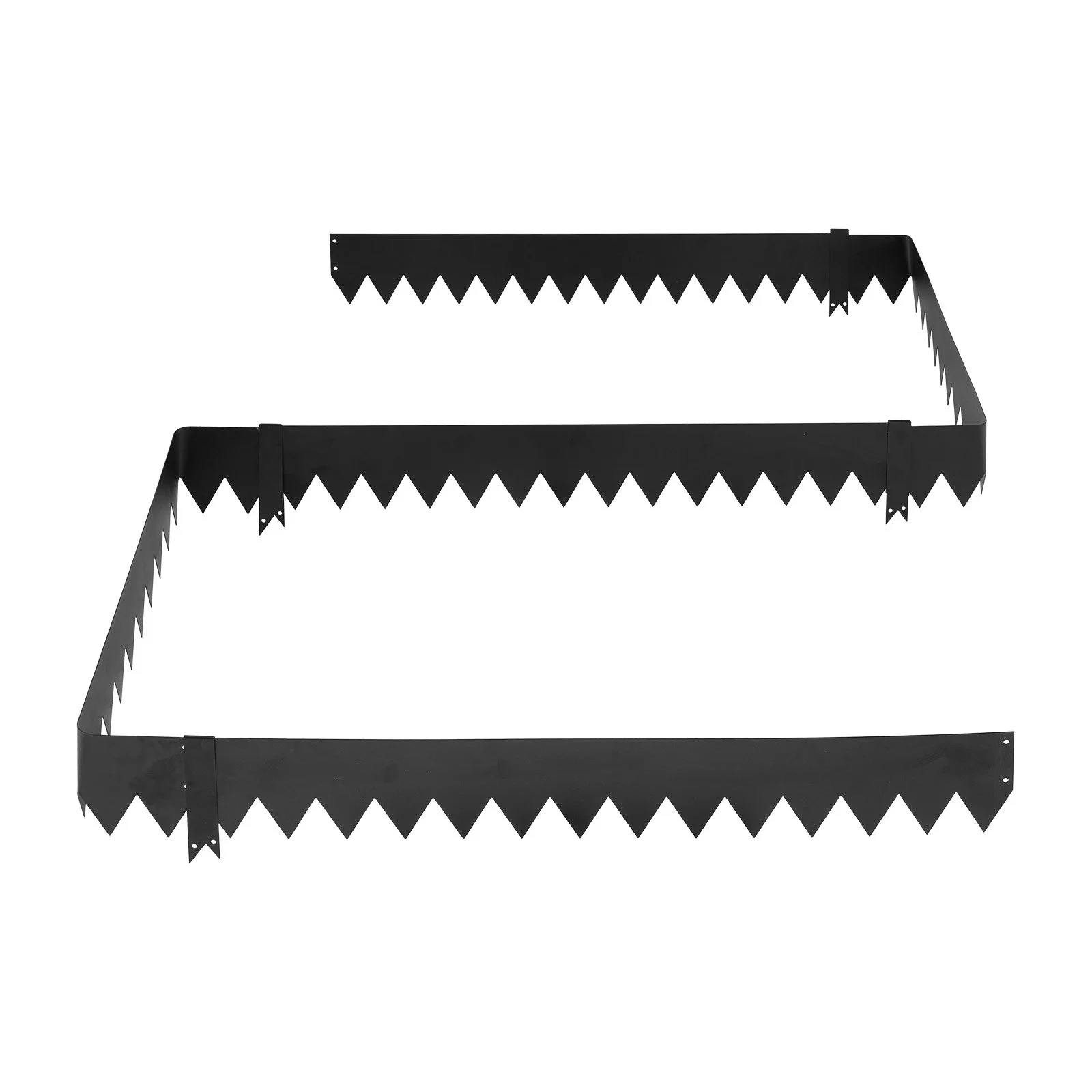 Galvanized Steel Landscape Edging, 12-Pack 40 x 6 Inch Metal Edging for Landscaping with 14 Mounting Clips, Heavy Duty Metal Garden Edge Border for Flower Bed, Yard Pathway, Black - Image 7