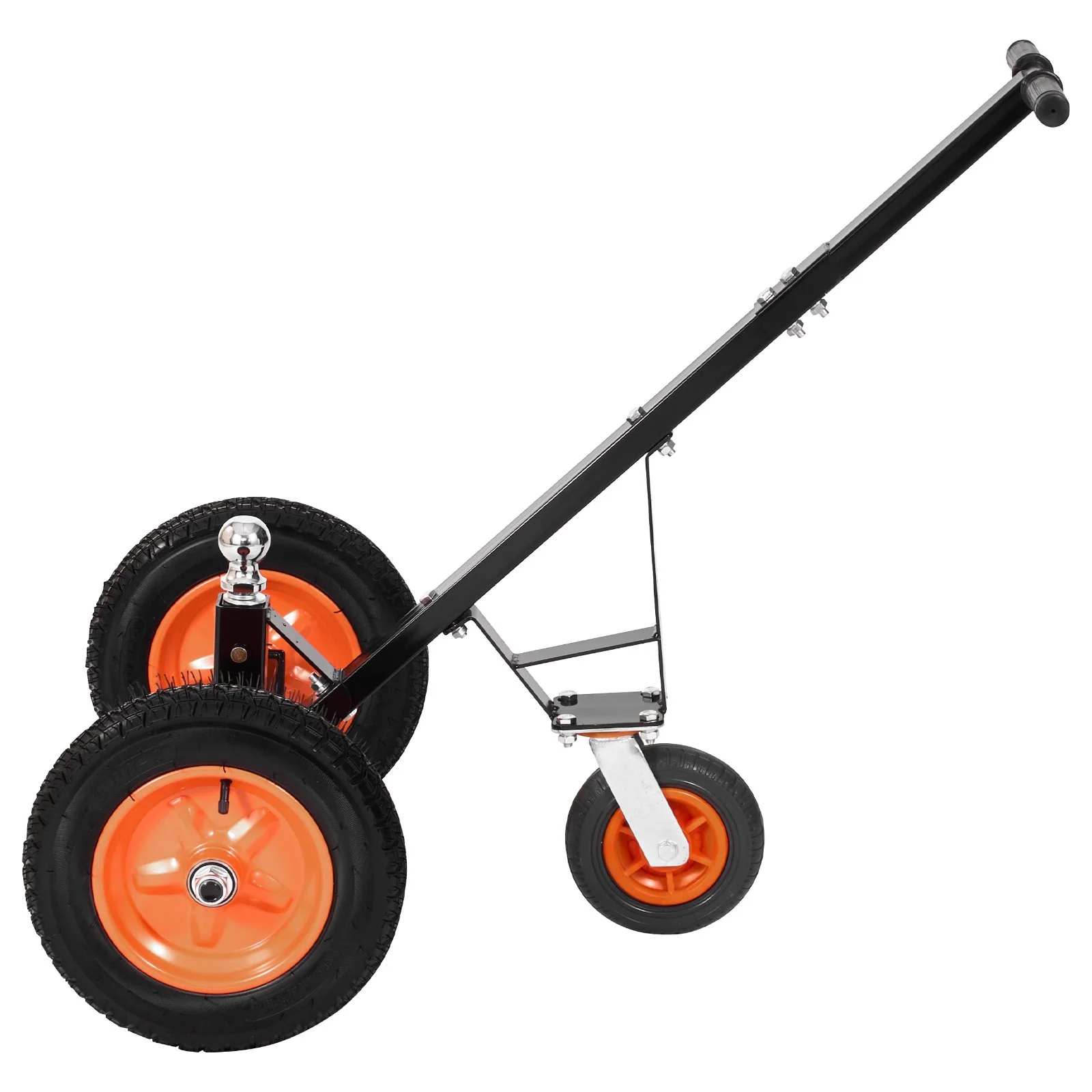 Trailer Dolly, 1200lbs Tongue Weight Capacity, Carbon Steel Trailer Mover with 2 inch Ball, 15.2 inch Pneumatic Tires, Portable Tow Dolly for Moving RV Trailer