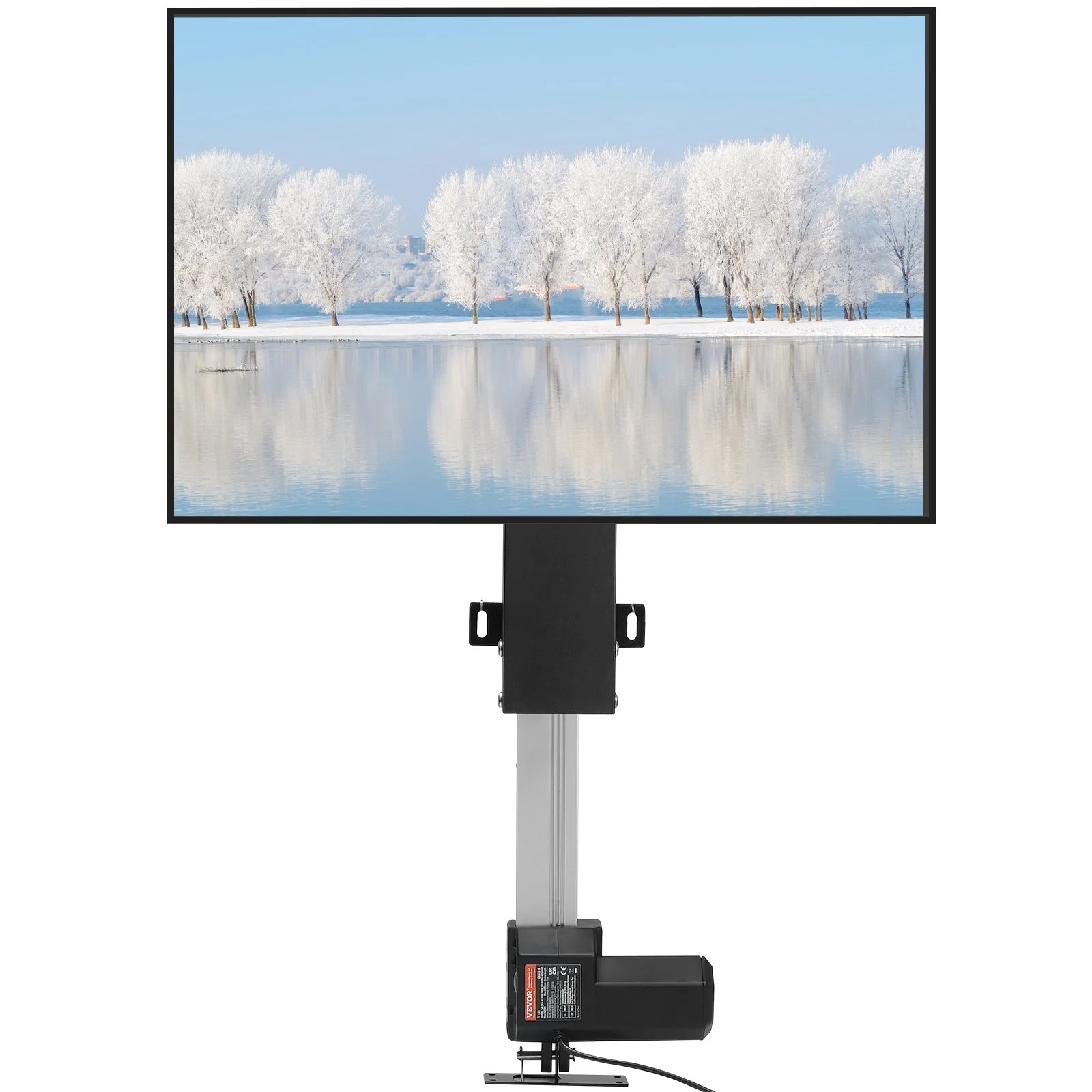 Automated TV Elevator for Up to 50" Screens, 28" Stroke with Adjustable Height from 38" to 65", Remote Controlled, Supports up to 132 lbs