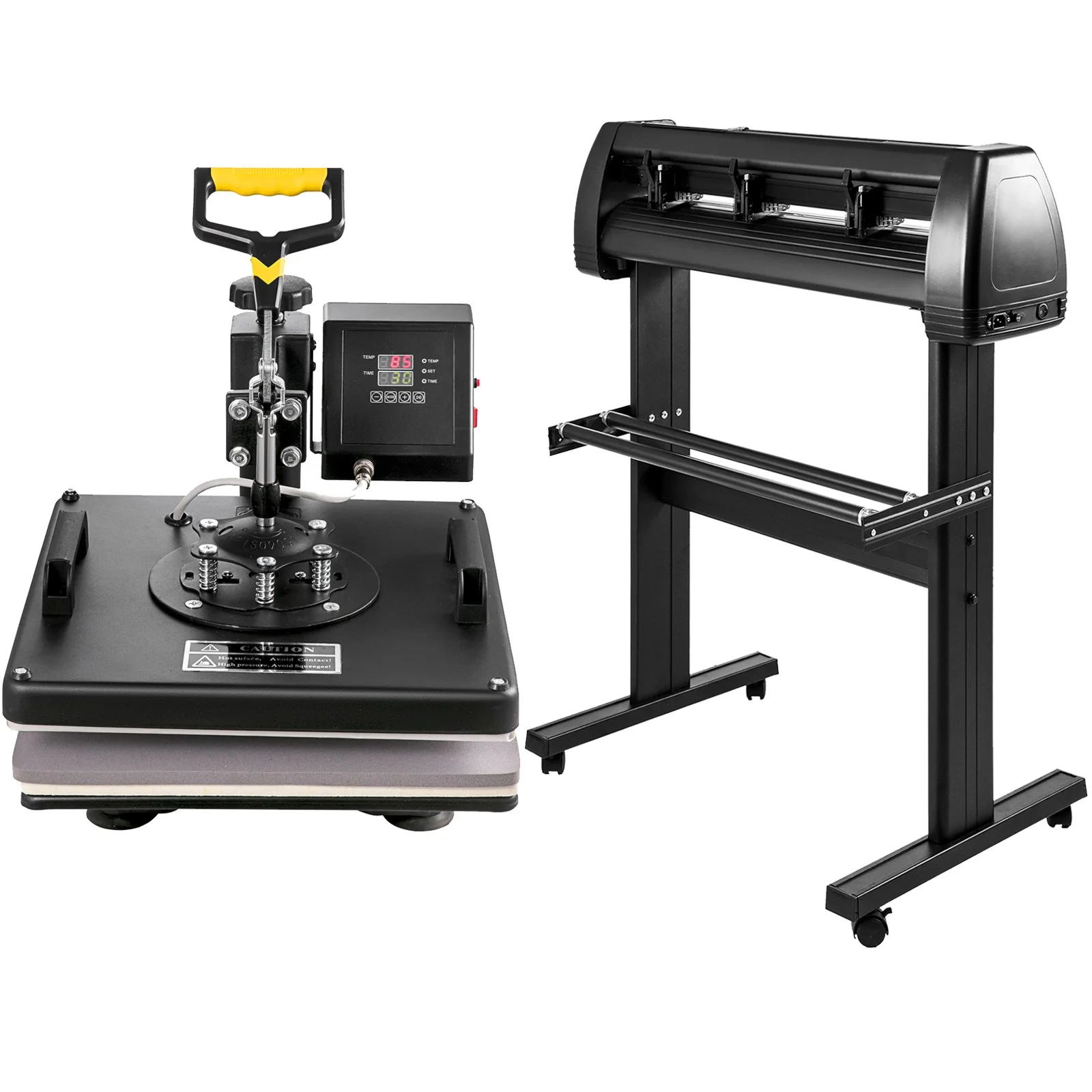 6 In 1 Mug Hat Heat Press & 28 Inch Vinyl Cutter Machine w/ Floor Stand - Image 12