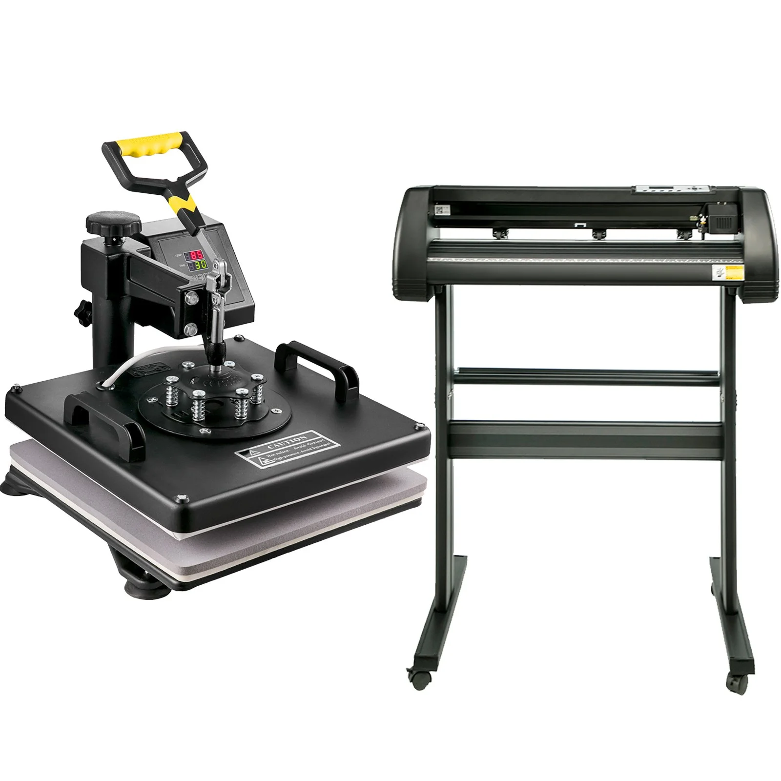 6 In 1 Mug Hat Heat Press & 28 Inch Vinyl Cutter Machine w/ Floor Stand - Image 10