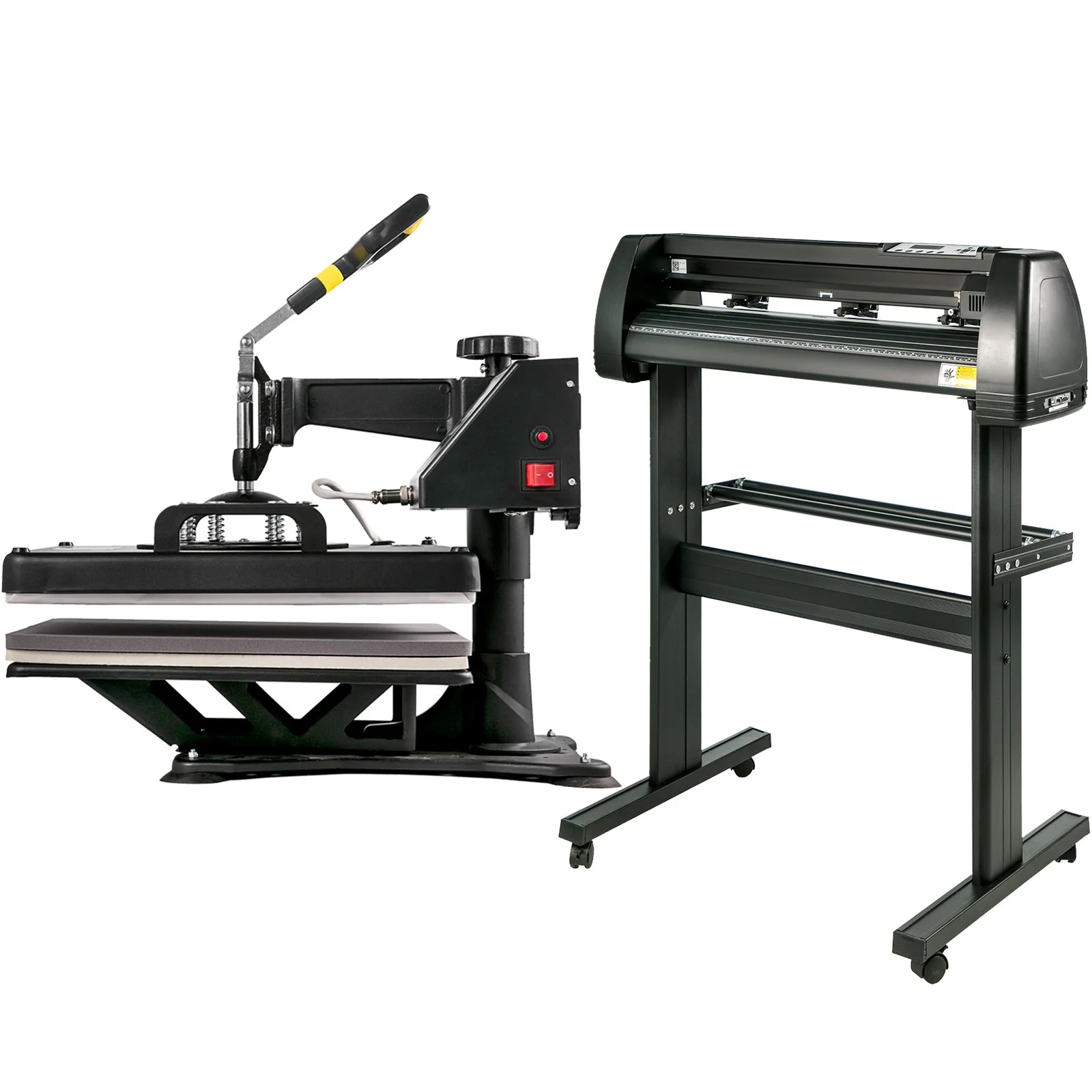 6 In 1 Mug Hat Heat Press & 28 Inch Vinyl Cutter Machine w/ Floor Stand - Image 11