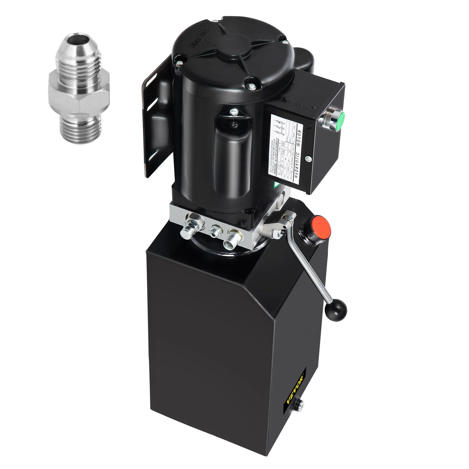 Hydraulic Pump 14 Quart Hydraulic Power Unit 2950 PSI Car Lift Hydraulic Pack Dump Trailer 220V 60Hz 1 PH Auto Repair Shop with Oil Reservoir Tank
