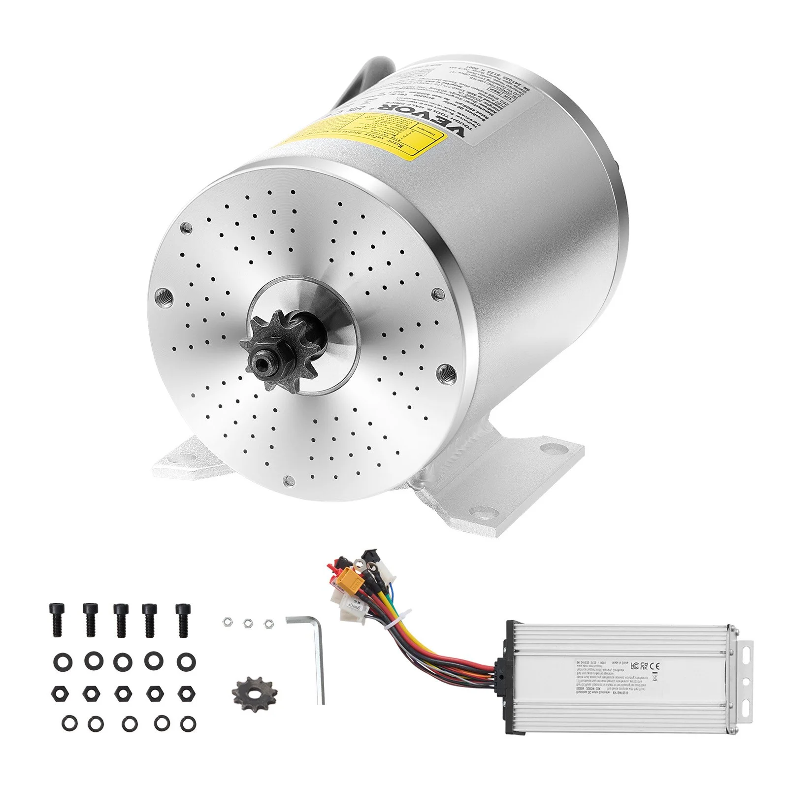 2000W Electric Brushless DC Motor Kit - 60V 4500rpm Motor with Upgraded Speed Controller for Go Karts E-Bike Motorcycle Scooter