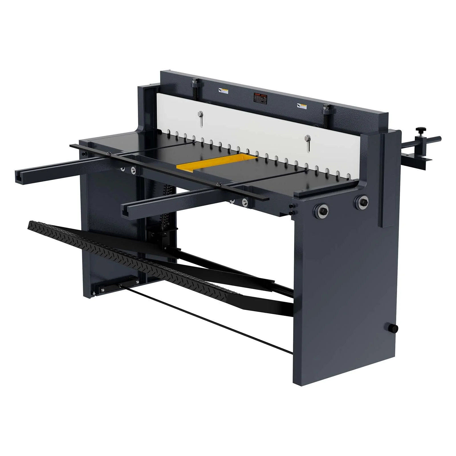 Foot Stomp Sheet Metal Shear, 52 in Width Manual Floor Shear, with Soild Steel Frame, Adjustable Blade Gap, Material Stops, Foot-Pedal Control for Cutting Steel, Copper, Rebar, and Aluminum - Image 8