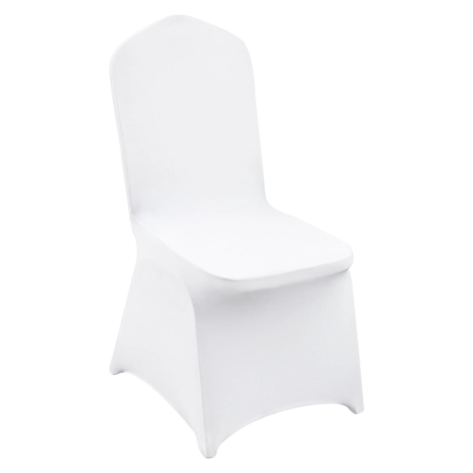 Stretch Spandex Folding Chair Covers, Universal Fitted Chair Cover, Removable Washable Protective Slipcovers, for Wedding, Holiday, Banquet, Party, Celebration, Dining (200PCS White)