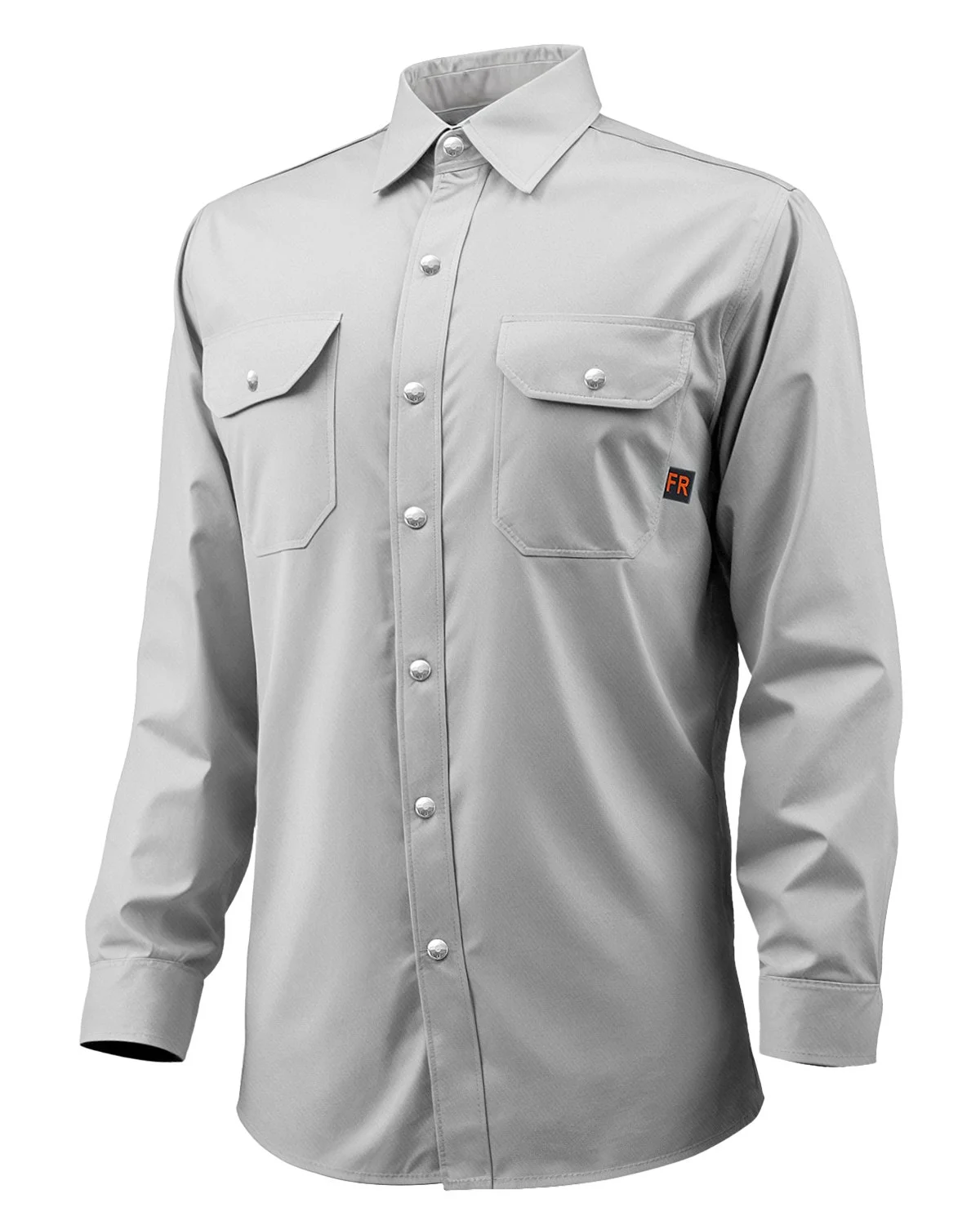 FR Shirts for Men, 7oz. Flame Resistant Welding Jacket, Machine Washable Cotton Heat-Resistant Welding Shirt, Meets ATPV 9.2 Cal/cm² Arc Rating - M Size