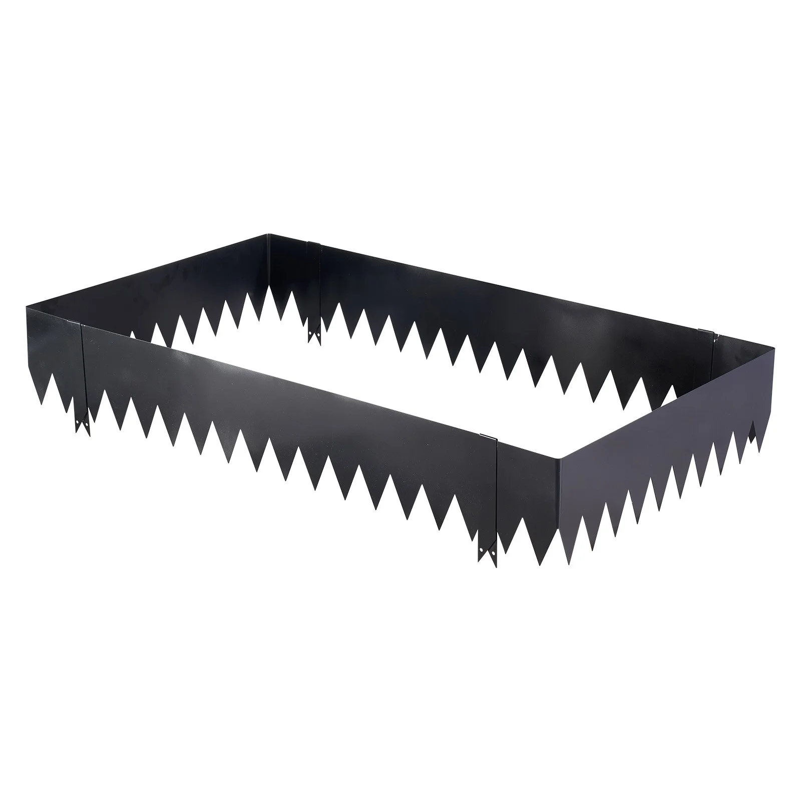 Galvanized Steel Landscape Edging, 24-Pack 40 x 8 Inch Metal Edging for Landscaping with 26 Mounting Clips, Heavy Duty Metal Garden Edge Border for Flower Bed, Yard Pathway, Black - Image 6